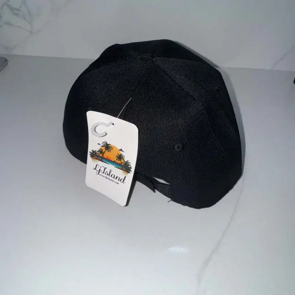 LjIsland Black Baseball Cap with 'I Love Jesus' Embroidery